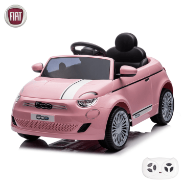 Fiat 500e Elektrické Dětské Auto s Dálkovým Ovládáním - Růžové