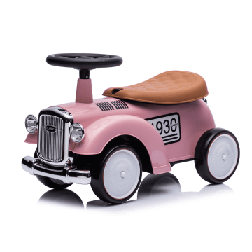 Klasický šlapací vůz z roku 1930 pro děti - růžový