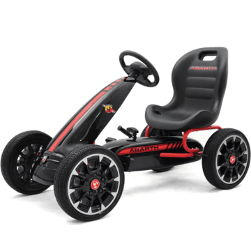 Fiat Abarth Gokart Skelter voor kinderen - zwart