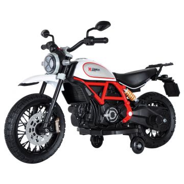 Ducati Scrambler Elektrický Dětský Motocykl - Bílý