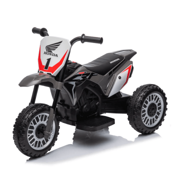 Elektrické Dětské Motocykly Honda CRF450 6V - Černá