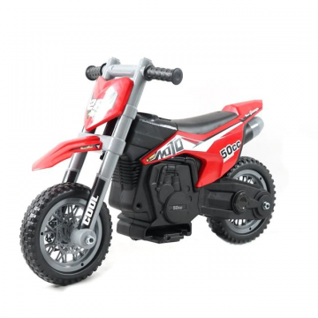 Dětská elektrická motorka Kijana Cross 6V - červená